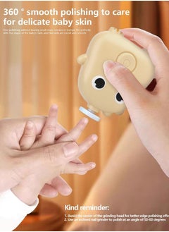 آيسيورا مقصات أظافر كهربائية مقص أظافر الأطفال مقص أظافر للأطفال جهاز مانيكير كهربائي شكل ديناصور لطيف مع 6 رؤوس طحن  - Image 5