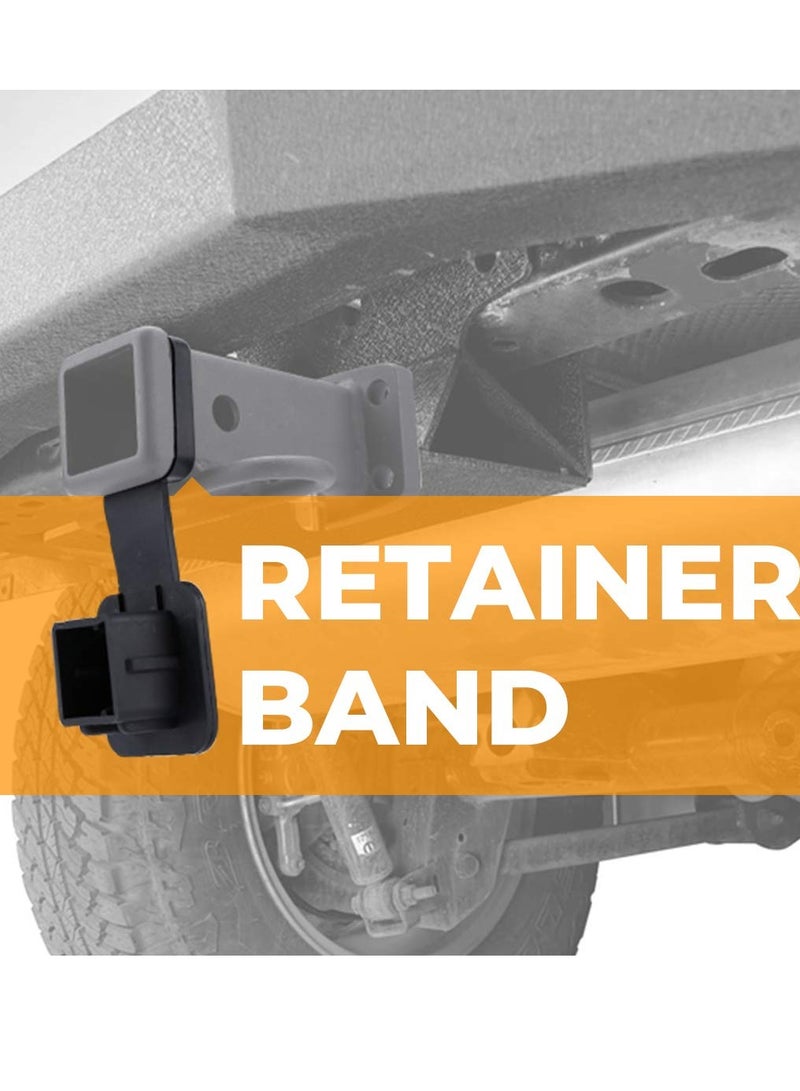 SOLARAE 2 Inch Trailer Hitch Cover Tube Cover Plug Cap Rubber for 2 Inch Receiver Class 3 4 5 for Dodge Ram/Porsche, for Toyota/Ford, for Jeep/Chevrolet/Nissan, for ATV/UTV/Polaris (2 Pack) - Image 2