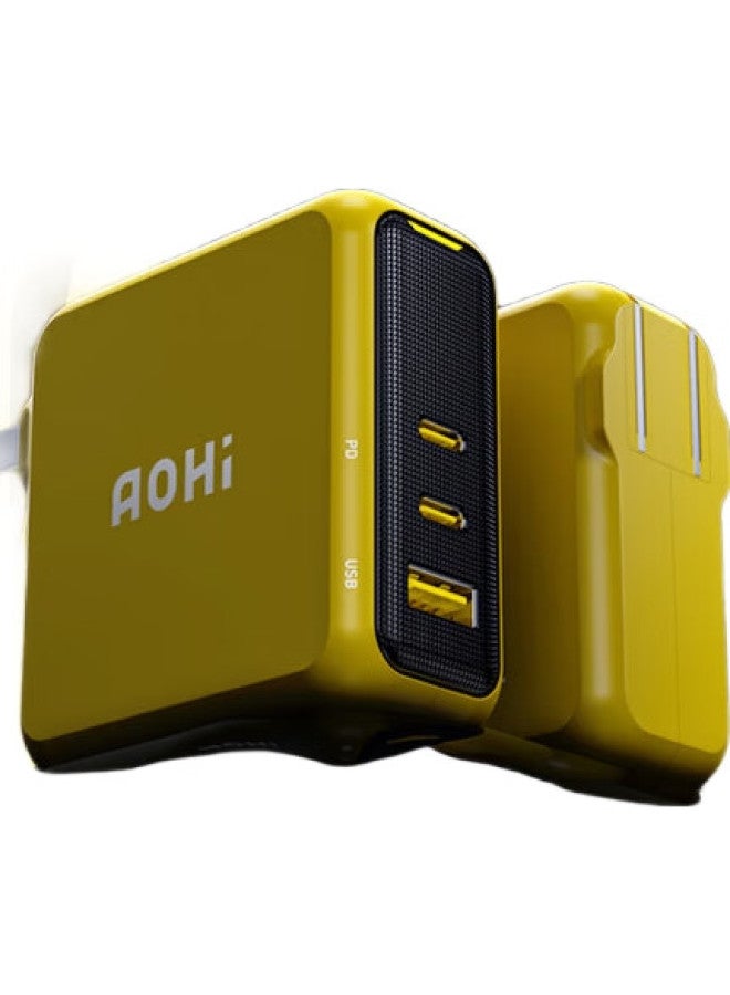 Aohi شاحن Aohi الرائد 140 واط Gan، شحن سريع Ufcs Fusion، قابس متعدد المنافذ Type-C، Pd3.1، مناسب لهواوي، أبل، ماك بوك، الهواتف الذكية، وأجهزة اللابتوب - Image 1