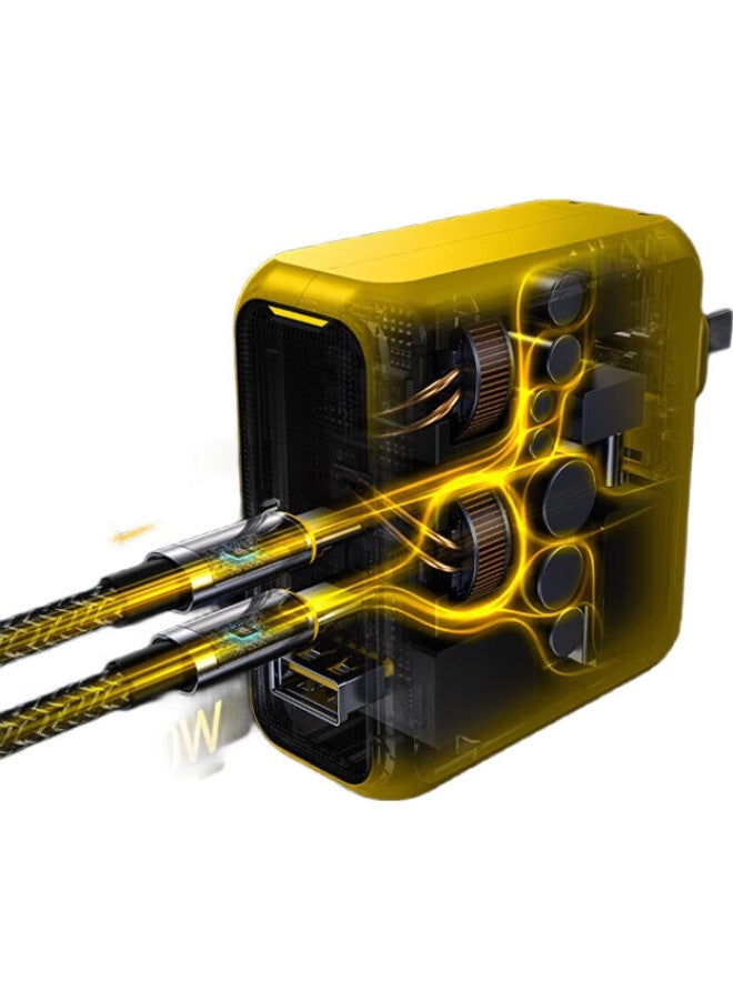 Aohi شاحن Aohi الرائد 140 واط Gan، شحن سريع Ufcs Fusion، قابس متعدد المنافذ Type-C، Pd3.1، مناسب لهواوي، أبل، ماك بوك، الهواتف الذكية، وأجهزة اللابتوب - Image 2
