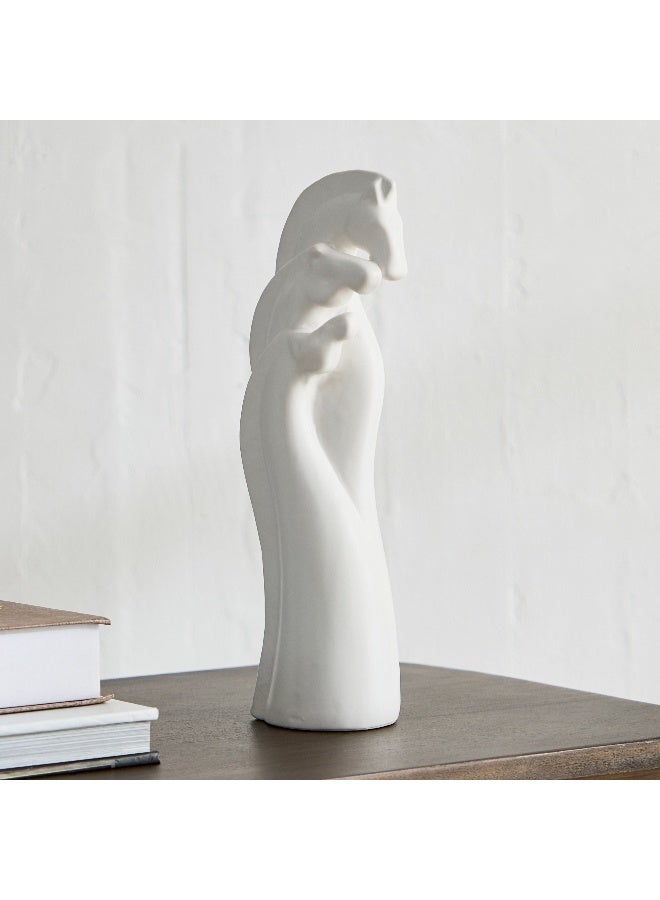 Home Box Blyth Ceramic 3 Head Horse 9.3 x 7 x 28.8 cm - Image 1