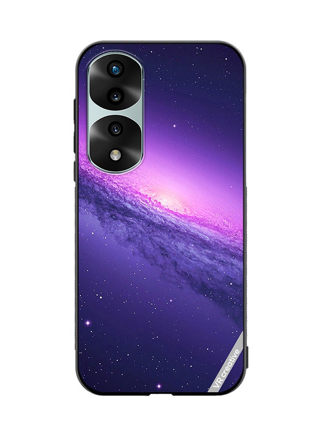 VR CREATIVE Protective Case Cover For Honor 70 Pro plus Abstract Crossed Lines Galaxy Seamless Design Multicolour - Image 1