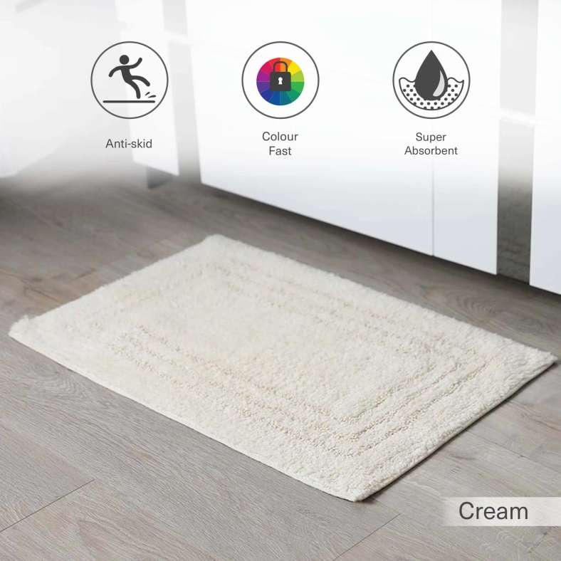 Pan Home Room Essentials Bathmat 45x70cm- Cream - 212RLT9900043 - Image 2