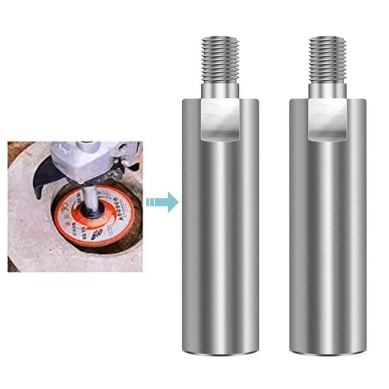 M10 Thread Angle Grinder Extension Rod 2pcs with Flange Lock Nut - Image 4