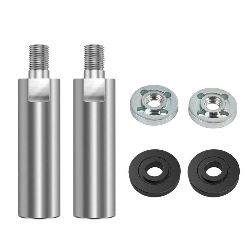 M10 Thread Angle Grinder Extension Rod 2pcs with Flange Lock Nut - Image 2