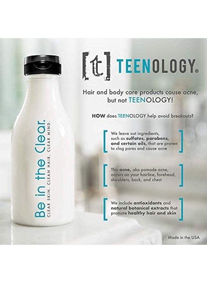 TEENOLOGY - Shampoo for Teens - Avoid Forehead and Body Breakouts - No Sulfates or Parabens, Noncomedogenic, Natural Botanical Extracts, 16 oz. (Blueberry Pomegranate Cucumber) - Image 1