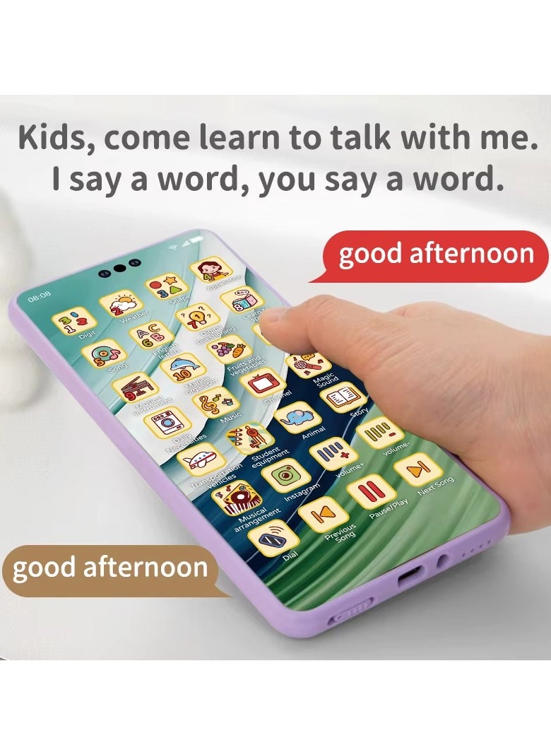 TWEGGON Multi Function Mini Musical Boys Girls Kids Learning Play Smart Cell Mobile Game Phone Kids Phone Toy Assorted Colors  - Image 3