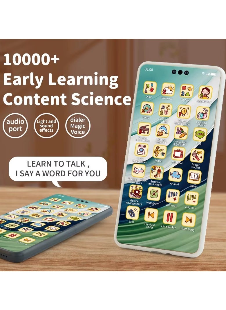 TWEGGON Multi Function Mini Musical Boys Girls Kids Learning Play Smart Cell Mobile Game Phone Kids Phone Toy Assorted Colors  - Image 4