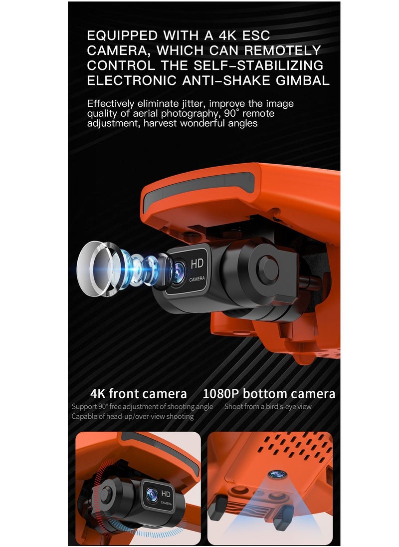 Orange SG108 PRO RC Drone 4K FPV 5G WiFi محرك بدون فرشاة 1 بطارية مع بطاقة ذاكرة 32 جيجابايت