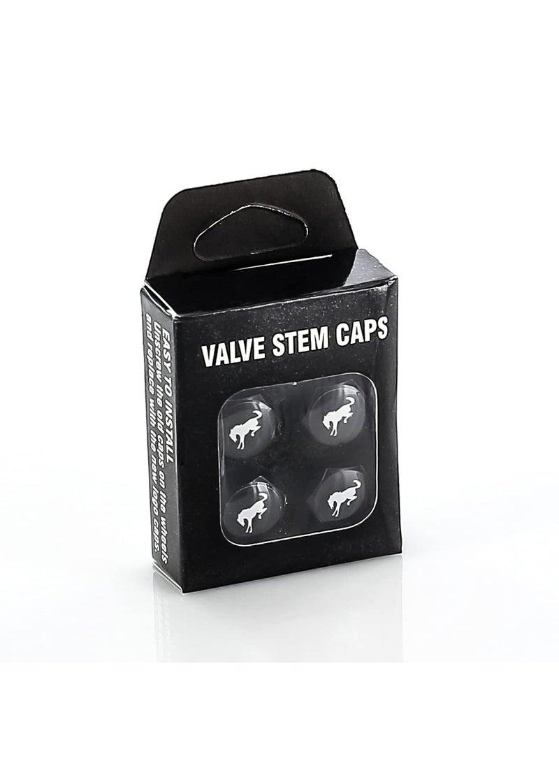 Ford Ford Bronco Black Plastic Tire Valve Stem Cap Covers (Pack of 5)  - Image 2