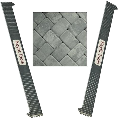 Keyfit Tools U.S.A. Paver Puller PRO 9" Contractor Grade 4140 Heat Treated & Case Hardened Steel w/Joint Scraper Micro Teeth & Gripper Slots Paver Extraction Removal Raise Locked Bricks & Pavers - Image 1