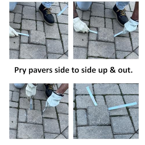Keyfit Tools U.S.A. Paver Puller PRO 9" Contractor Grade 4140 Heat Treated & Case Hardened Steel w/Joint Scraper Micro Teeth & Gripper Slots Paver Extraction Removal Raise Locked Bricks & Pavers - Image 5