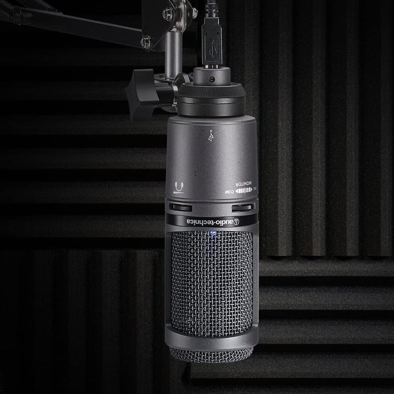 Audio-Technica AT2020USB+ Cardioid Condenser USB Microphone with High-Output Internal Headphone and Mix Control - Image 2