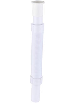 Generic Flexible Extension Drain Pipe, Angle Simple Flexible 1-1/4" Extension Hose, Bathroom Sink Expanded Tube, Lavatory Sink Tailpiece, Tail Pipe Extension For Vessel Sink, Length Of 14-9/16" To 33-1/16"  - Image 1