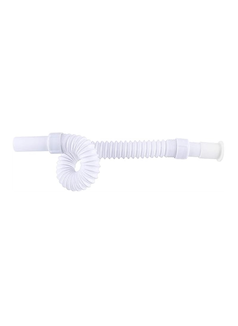 Generic - Flexible Extension Drain Pipe, Angle Simple Flexible 1-1/4" Extension Hose, Bathroom Sink Expanded Tube, Lavatory Sink Tailpiece, Tail Pipe Extension For Vessel Sink, Length Of 14-9/16" To 33-1/16" - Image 1