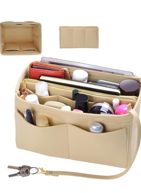 Handbag Organizer, Felt Bag Organizer with Removable Compartments