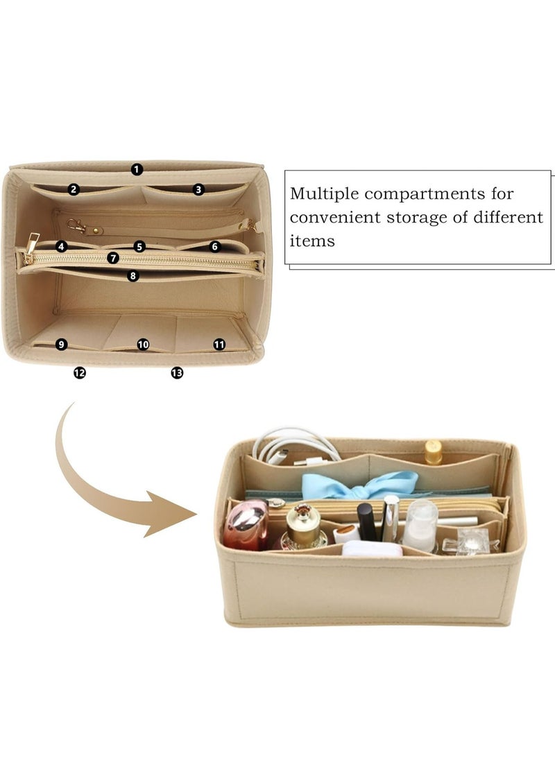 Handbag Organizer, Felt Bag Organizer with Removable Compartments