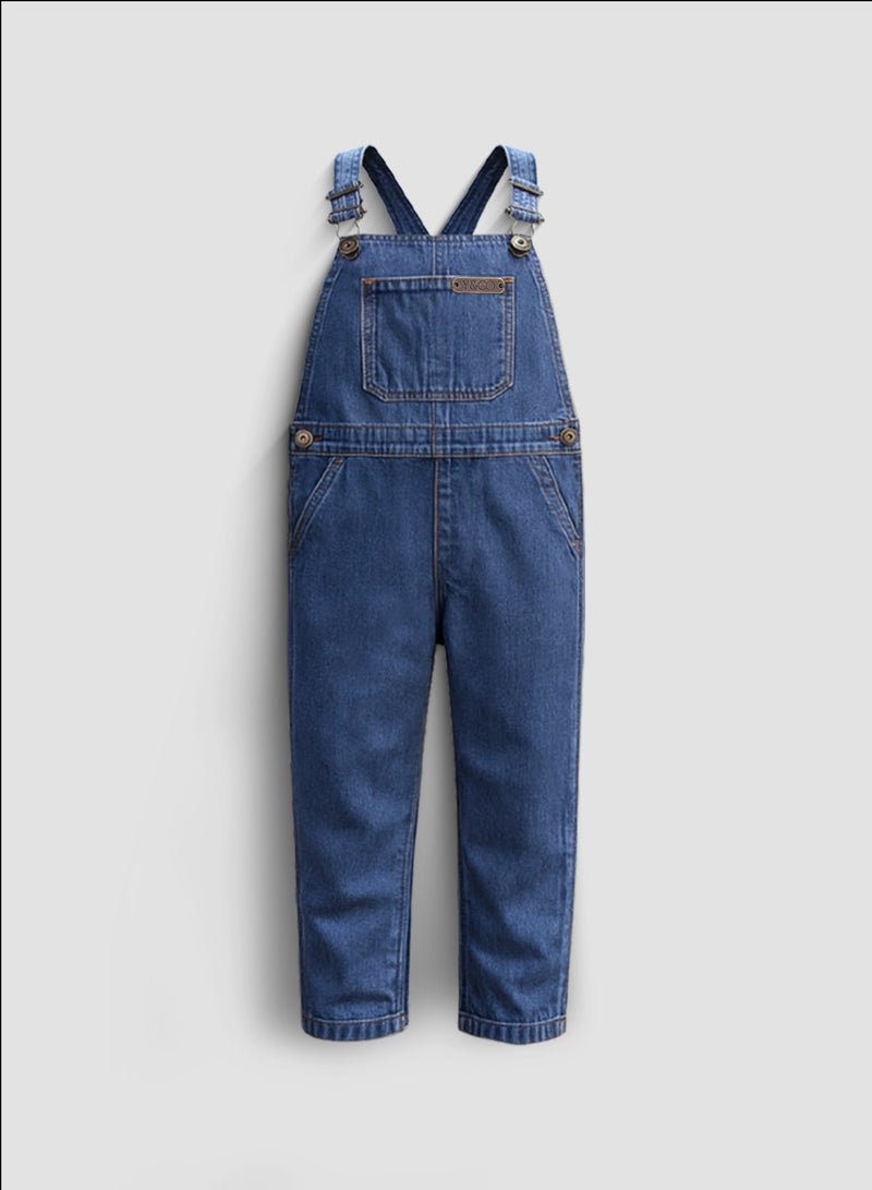 Y&CO Girls Carpenters Dungaree - Image 1