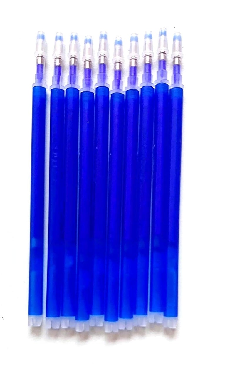Generic Fabric Marker Pen Refill Heat Erasable Fabric Tailors Marking Pens for Sewing Quilting Dressmaking and Fashion Designing Students Blue  - Image 2