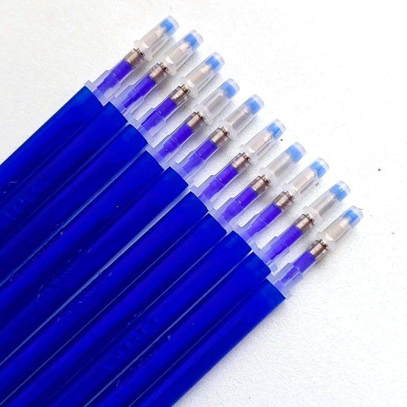 Generic Fabric Marker Pen Refill Heat Erasable Fabric Tailors Marking Pens for Sewing Quilting Dressmaking and Fashion Designing Students Blue  - Image 1