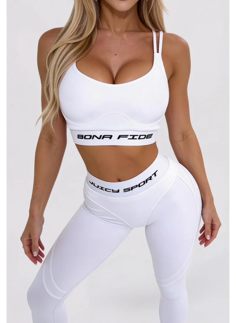 Bona Fide Bona Fide: FlexQueen "Juicy White" FlexQueen Juicy Sports Bra for Women for Women | Best Price UAE