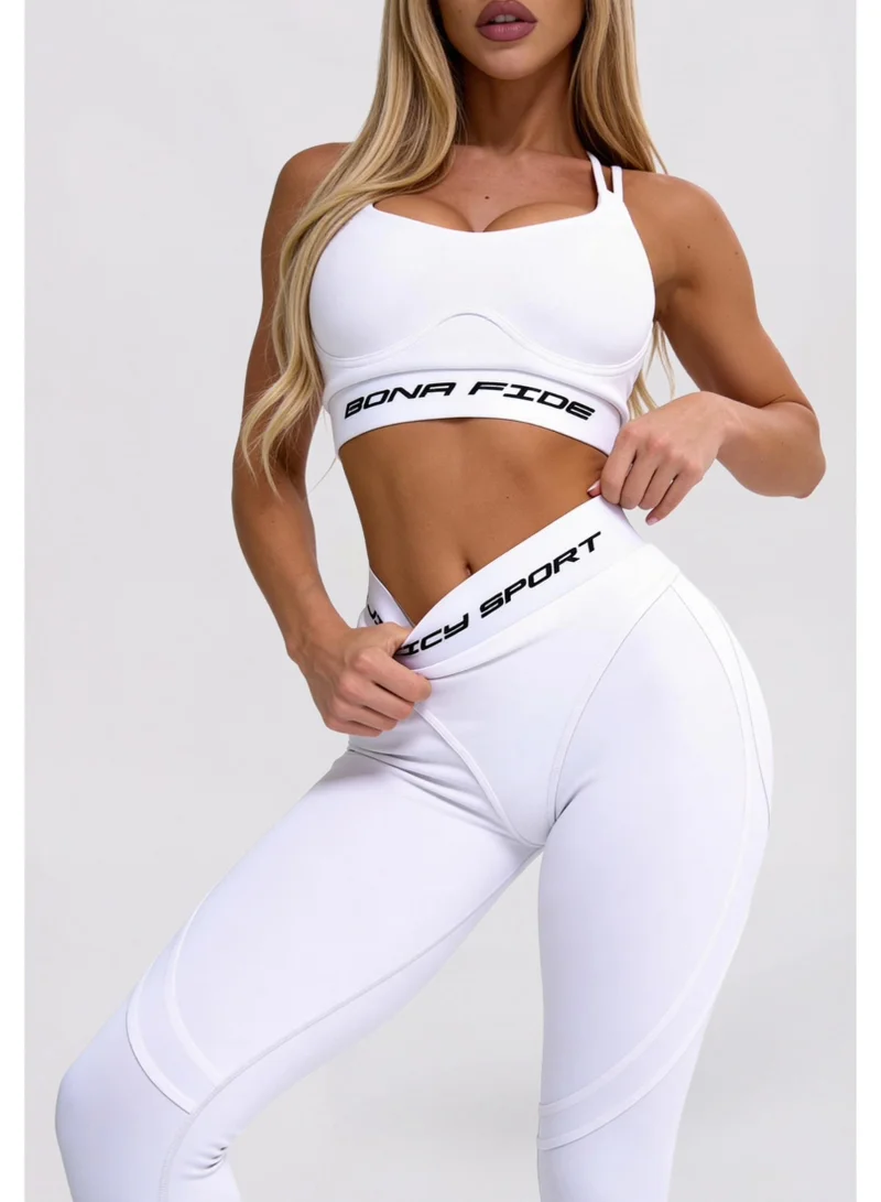 Bona Fide Bona Fide: FlexQueen "Juicy White" FlexQueen Juicy Sports Bra for Women for Women | Best Price UAE