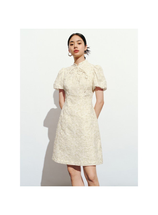 Waxbird Summer National Style Floral Cheongsam Women's Elegant Short Skirt - Image 2