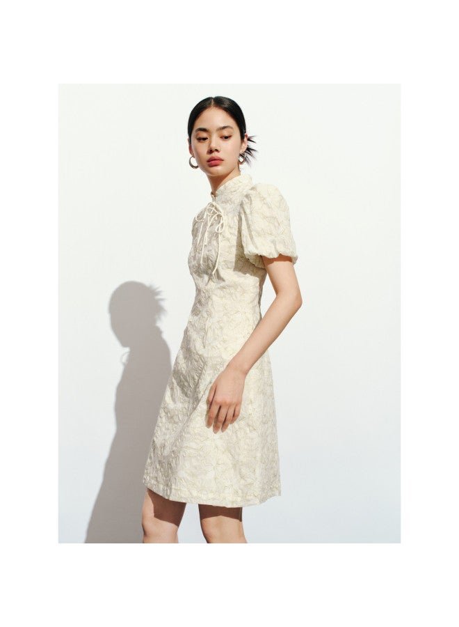 Waxbird Summer National Style Floral Cheongsam Women's Elegant Short Skirt - Image 3