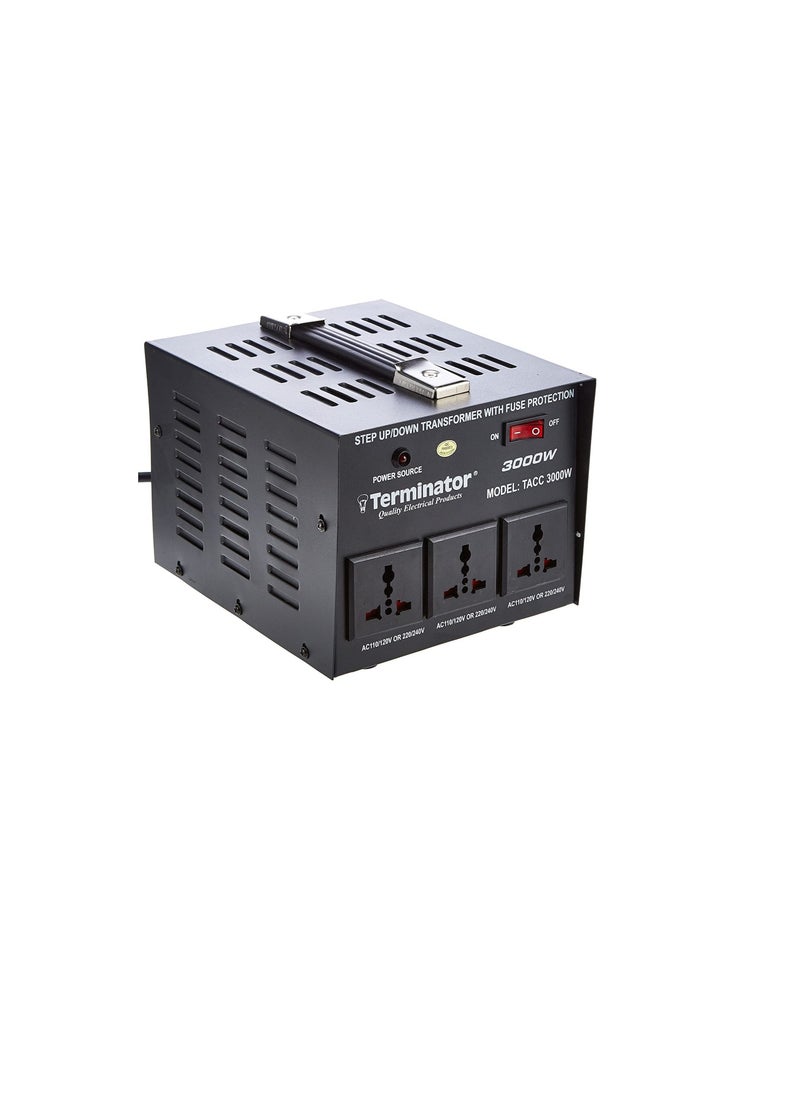 Terminator - Terminator AC Voltage Converter Black, 3000 W - TACC3000W - Image 1