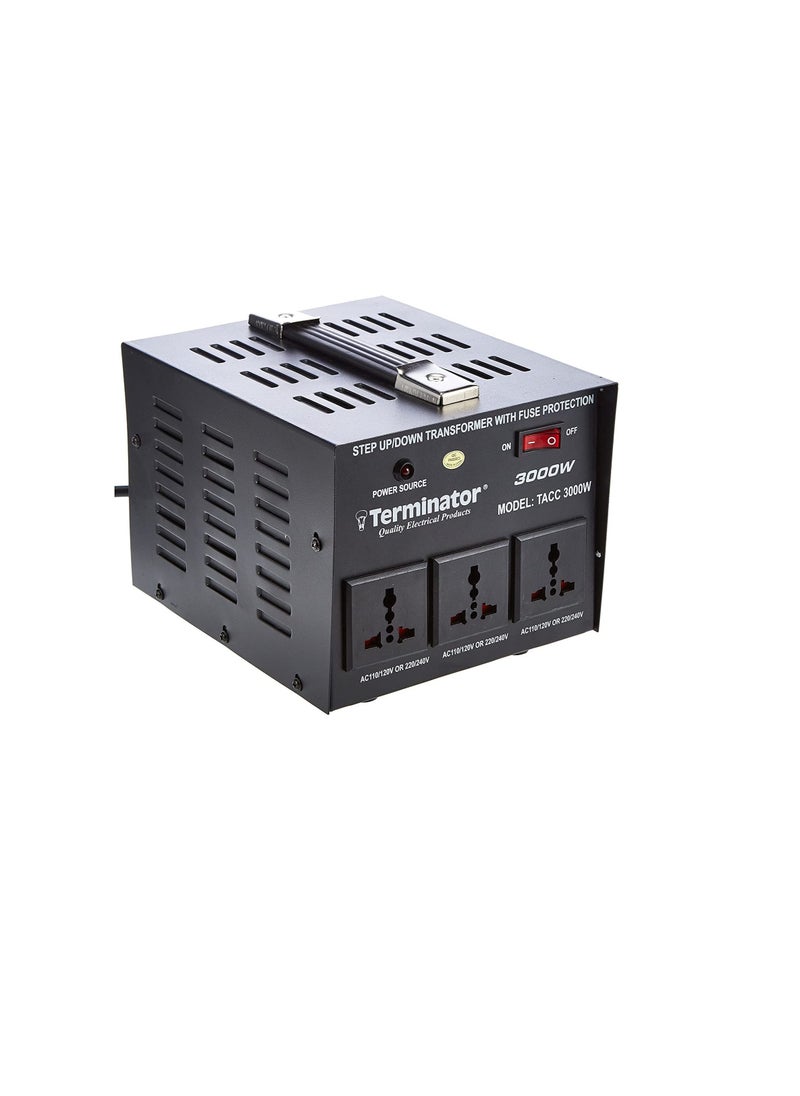 Terminator - Terminator AC Voltage Converter Black, 3000 W - TACC3000W - Image 1