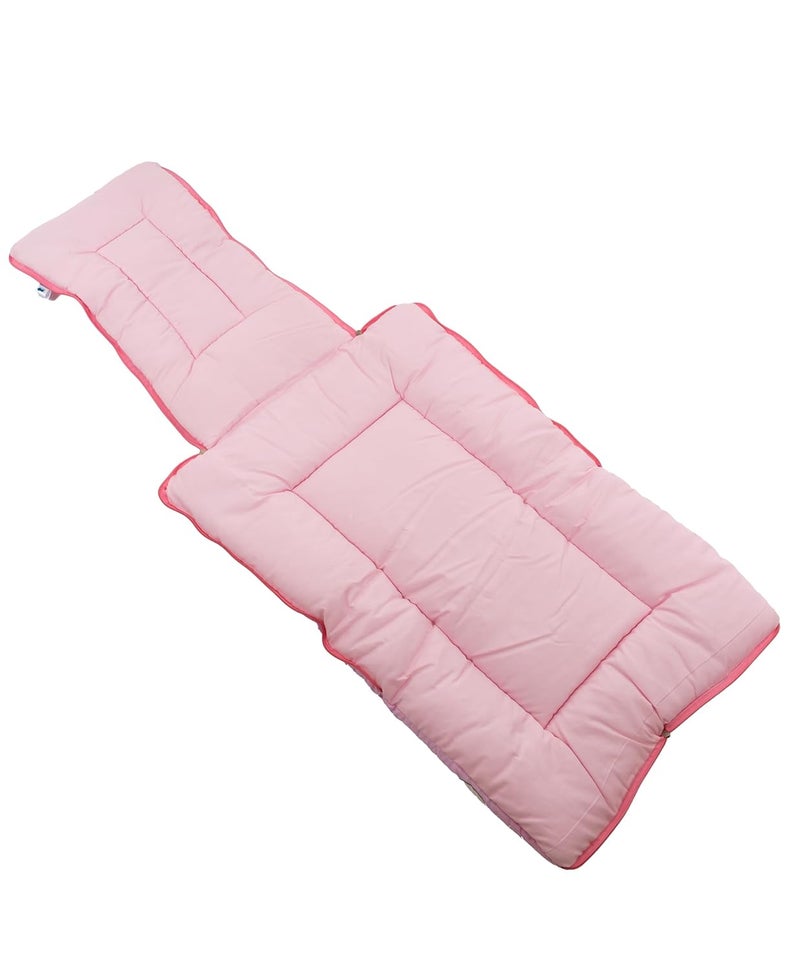 Baby Basket Baby Basket 09 Months New Born Baby Unisex Cotton Carry BagSleeping Bag 3 in 1 Baby Bed Carry Nest for Infant Bunny Print Pink  - Image 4