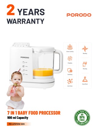 7 In 1 Baby Food Processor - White