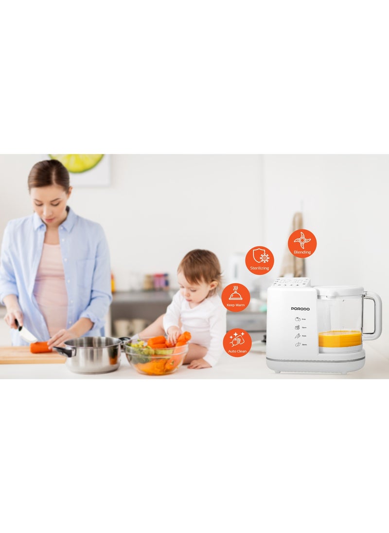 7 in 1 Baby Food Processor/Steam Cooking / Blending / Chopping / Warming / Sterilizing / Keep Warm / Descaling /-White - pzsku/Z40871CFE423709662115Z/45/_/1738225493/0c718253-8f3d-4159-8499-722b52c752bd