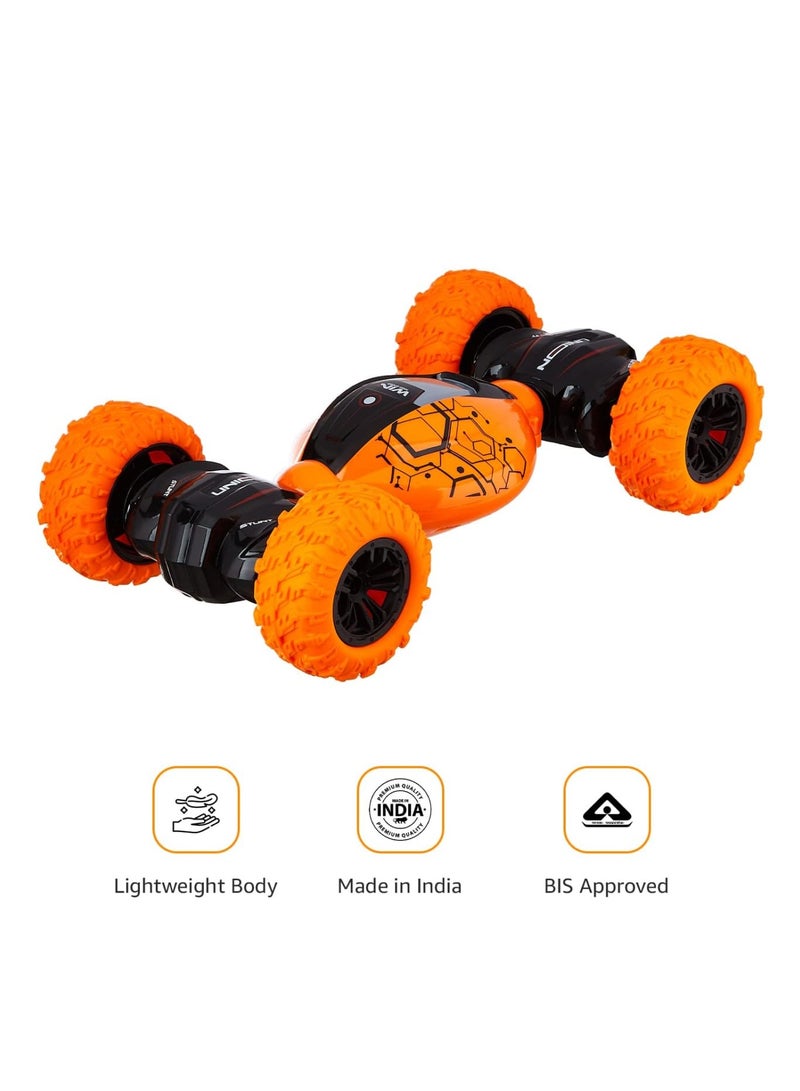BJollys Deform Stunt Reversal Climb Double,Sided Stunt Racing Moka 4-Wheel Drive Off Road Rock Crawler Remote Control Rechargeable RC Car with 2.4 GHz - Image 4