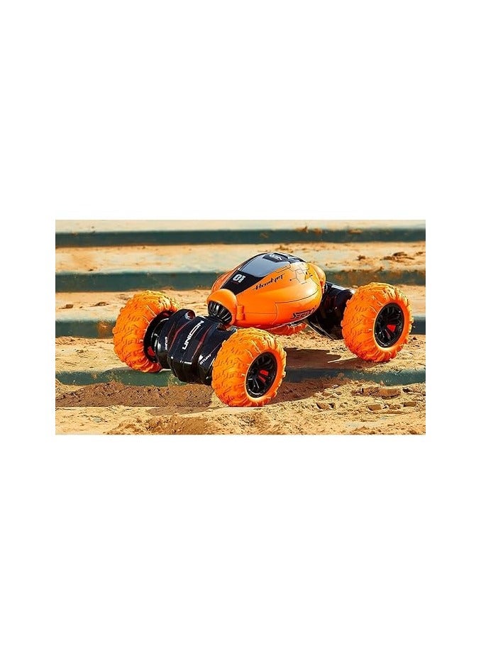 BJollys Deform Stunt Reversal Climb Double,Sided Stunt Racing Moka 4-Wheel Drive Off Road Rock Crawler Remote Control Rechargeable RC Car with 2.4 GHz - Image 5