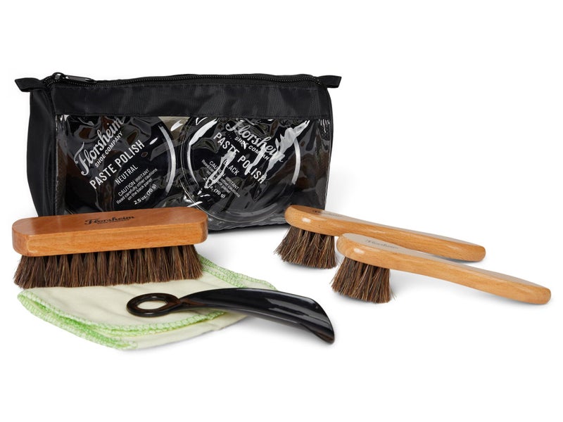 Florsheim طقم السفر الفاخر للرجال من فلورشايم - مجموعة اللمعان الاحترافية - أسود - مقاس واحد - Image 2