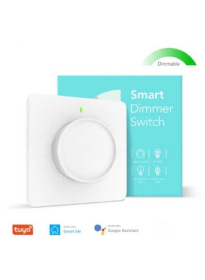 AROAQ Tuya Smart WiFi Dimmer Light Switch, Rotary Wall Switch 100-240V – Dimmable Control for LED, CFL, Incandescent & Fan – Works with Alexa, Google Home & Smart Life App, No Hub Required - Image 1