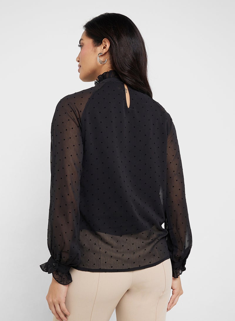 ELLA Puff Sleeved Top  - Image 2