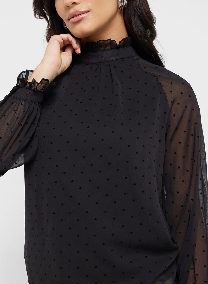 ELLA Puff Sleeved Top  - Image 3