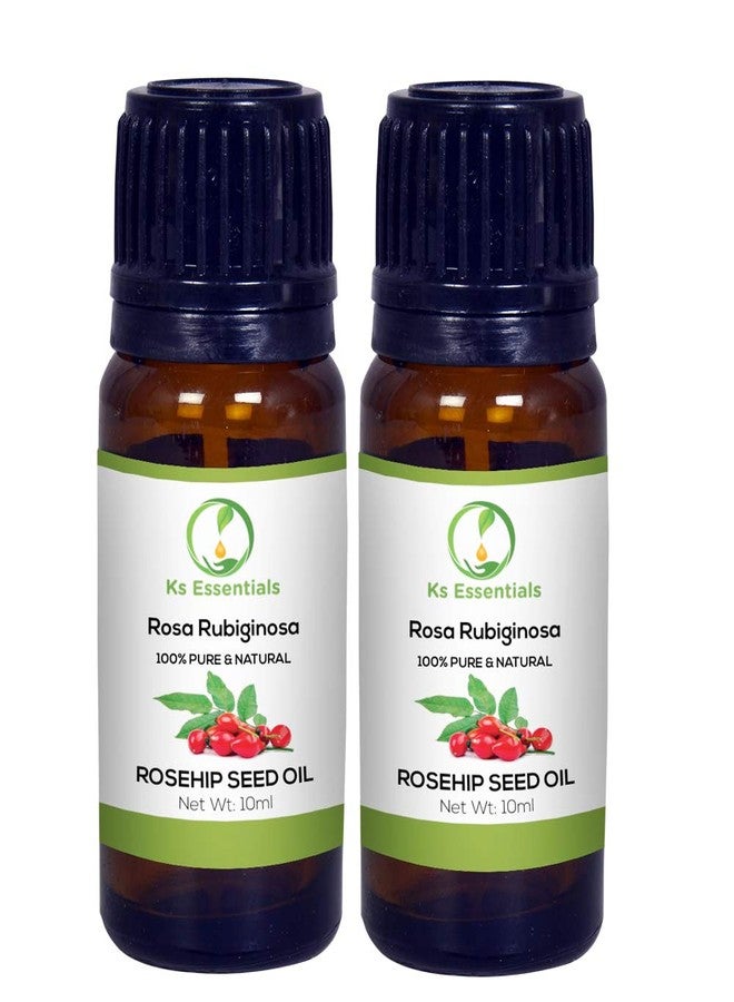 Ks Essentials Rosehip Seed Carrier Oil (Rosa Rubiginosa) 100% Pure Natural & Undiluted (PACK OF 2-10 ML) - Image 2