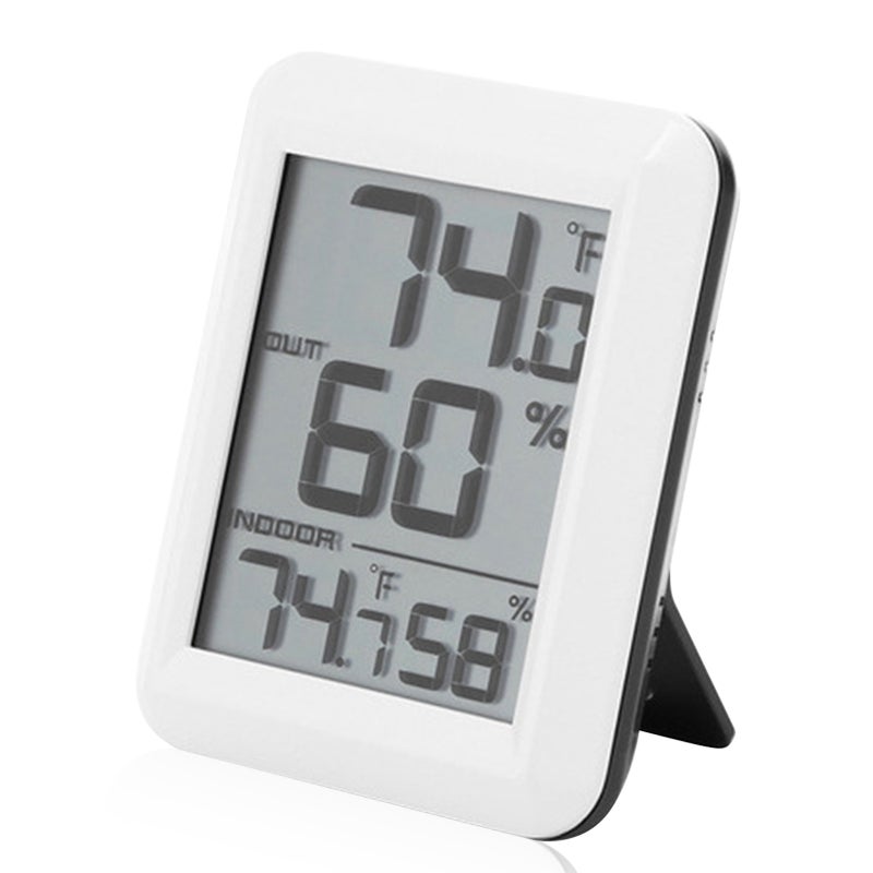 Wireless Digital Hygrothermograph Hygrometer Indoor Outdoor Thermometer Temperature and Humidity Gauge Room Thermometer  Humidity Meter with LED Display - Image 1