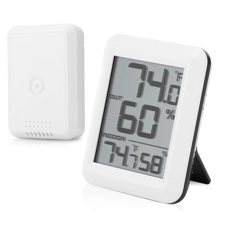 Wireless Digital Hygrothermograph Hygrometer Indoor Outdoor Thermometer Temperature and Humidity Gauge Room Thermometer  Humidity Meter with LED Display - Image 3
