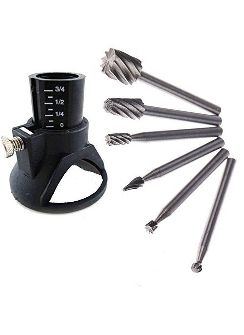DIY Crafts Diy Crafts 10573 5792 Hss Routing Router Bits Burr With Drill Carving Rotary Locator Set Suit for Dremel Rotary Tool Multicolor 6 Piece  - Image 1