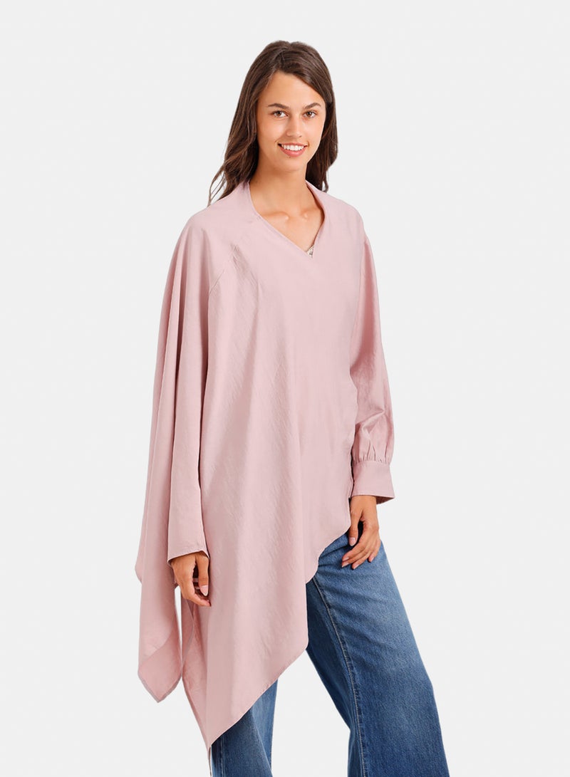 Carina Asymmetrical Wrap Blouse - Image 2