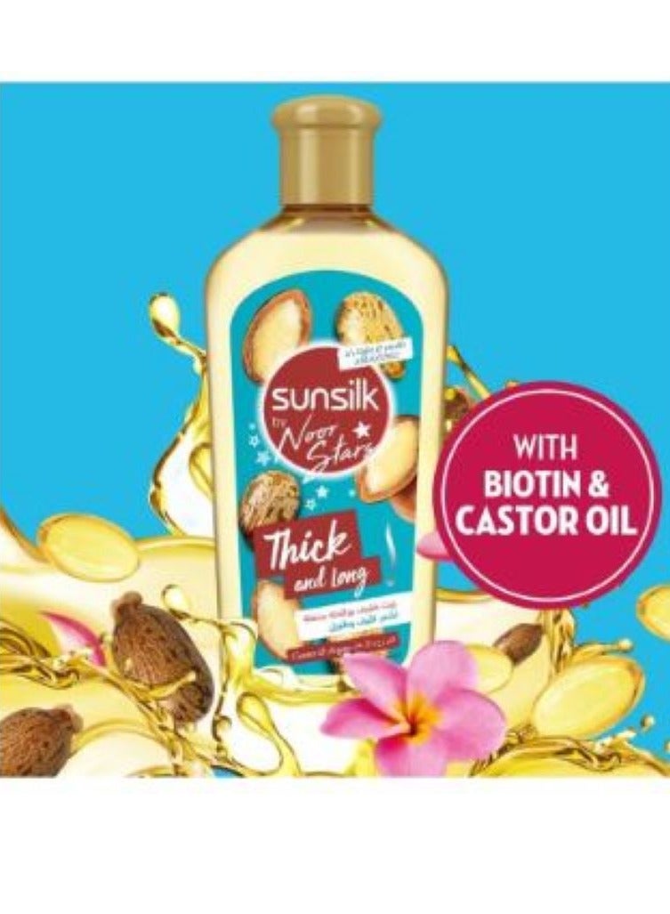 صانسيلك زيت للشعر كثيف طويل خروع وارغان 250 مل - Image 2