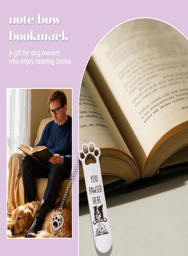Yreamont Border Collie Dog Bookmark for Book Lover Gifts for Women Men Daughter Son Christmas Gifts for Bookworm Birthday Gift for Friends Sister Brother Border Collie Dog Bookmarks for Kids Daughter Son - Image 4