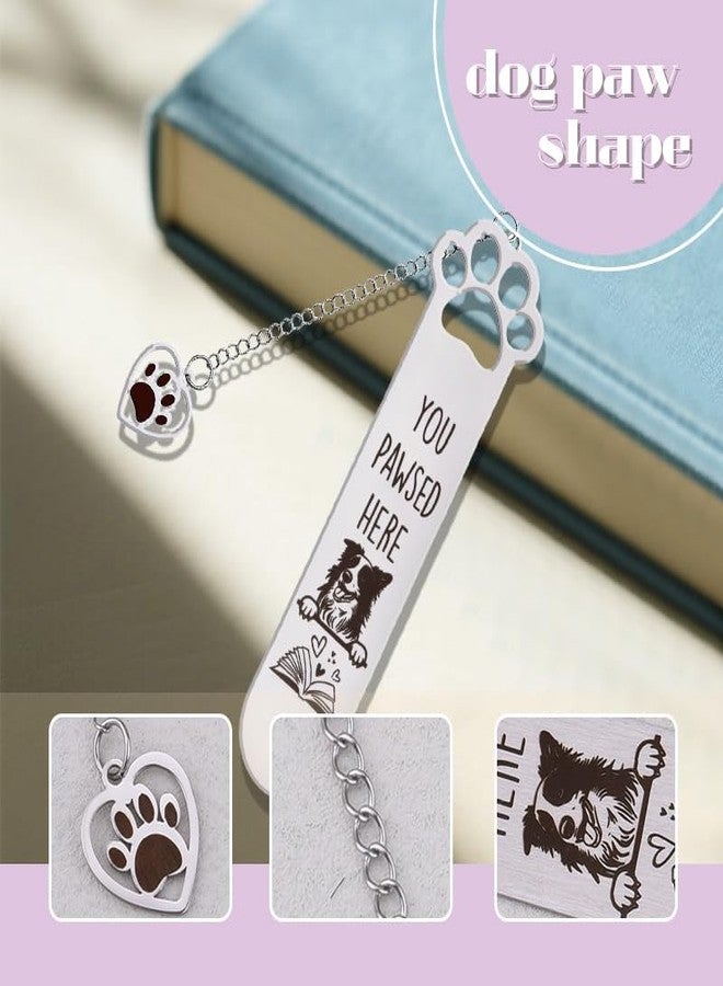 Yreamont Border Collie Dog Bookmark for Book Lover Gifts for Women Men Daughter Son Christmas Gifts for Bookworm Birthday Gift for Friends Sister Brother Border Collie Dog Bookmarks for Kids Daughter Son - Image 2