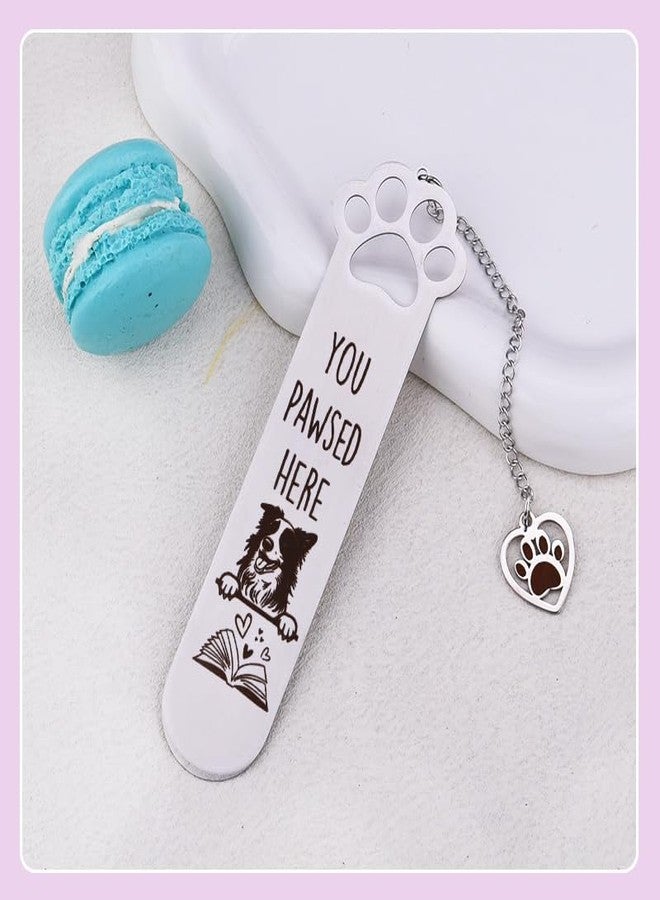 Yreamont Border Collie Dog Bookmark for Book Lover Gifts for Women Men Daughter Son Christmas Gifts for Bookworm Birthday Gift for Friends Sister Brother Border Collie Dog Bookmarks for Kids Daughter Son - Image 5