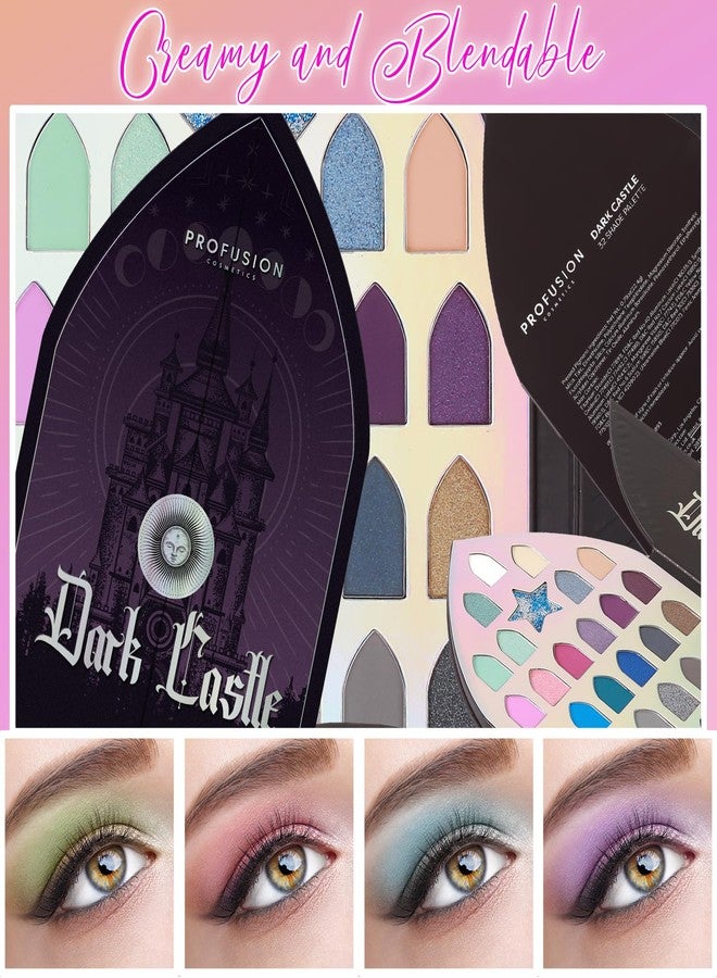 Profusion Cosmetics Enchanted Forest Dark Castle 32 Shade Eyeshadow Palette, Unlock Mystical Glamour with the Enchanted Forest Shadow Palette and Achieve Eye Catching Look With Premium Makeup Kit - Image 2