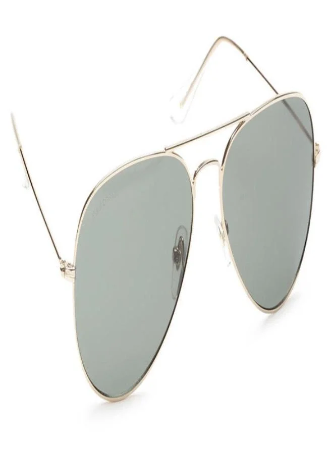 fastrack Gold Aviator Men Sunglasses (M165GR1|57)